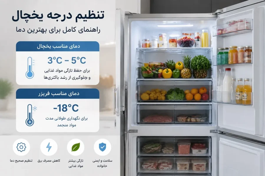 کدام درجه یخچال سردتر است