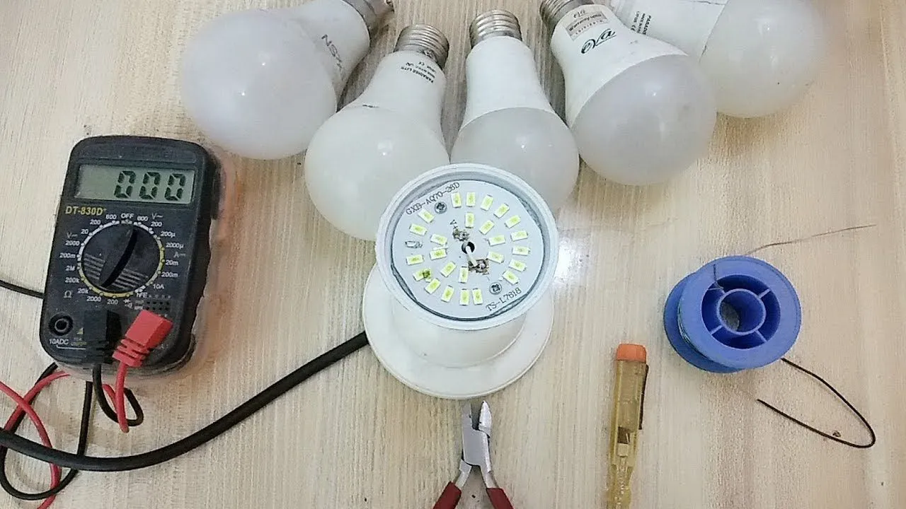 تعمیر لامپ ال ای دی چگونه است؟