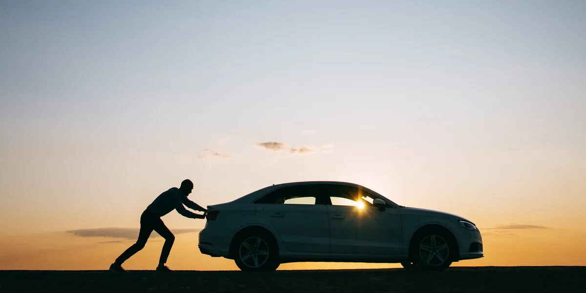 روشن کردن ماشین اتومات با هل دادن