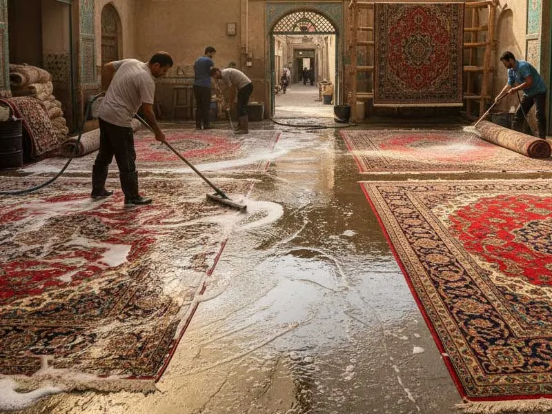 بهترین قالیشویی قم