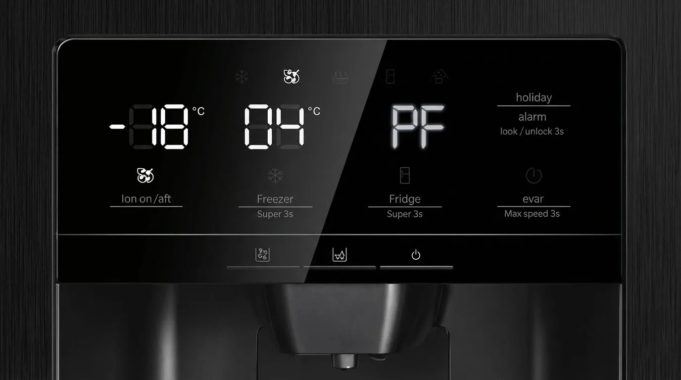 راهنمای سریع حل ارور PF یخچال جنرال الکتریک راهنمای سریع حل ارور PF یخچال جنرال الکتریک