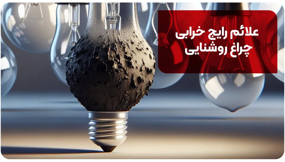 علائم رایج خرابی چراغ روشنایی