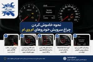 نحوه خاموش کردن چراغ سرویس خودروهای ام وی ام