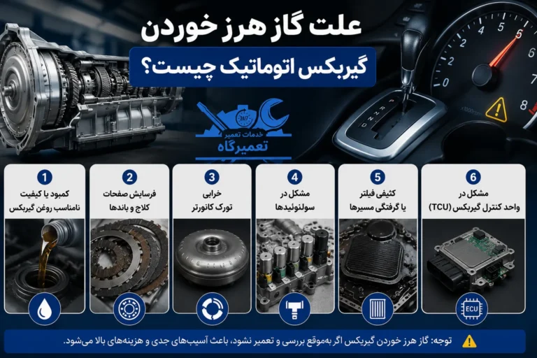 علت گاز هرز خوردن گیربکس اتوماتیک چیست؟