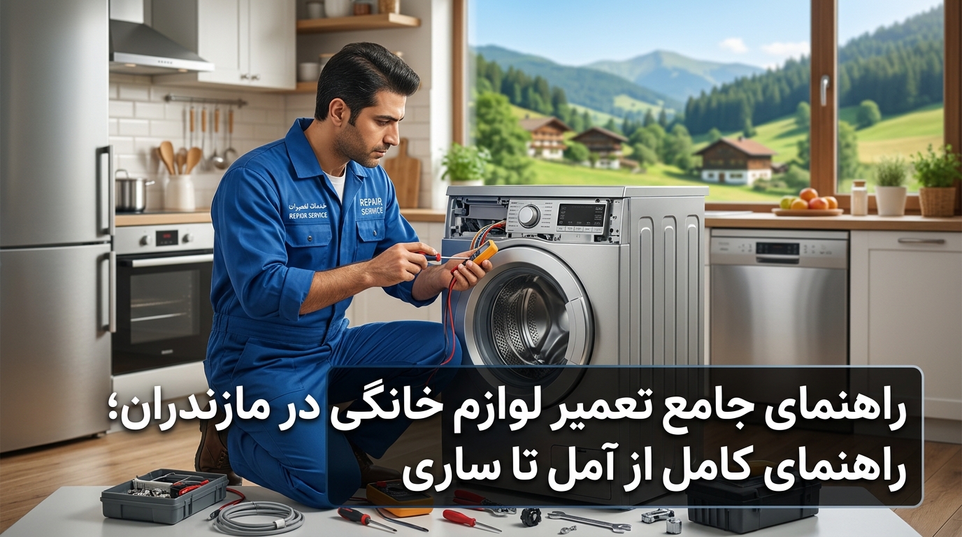 تعمیر لوازم خانگی در مازندران؛ راهنمای کامل از آمل تا ساری